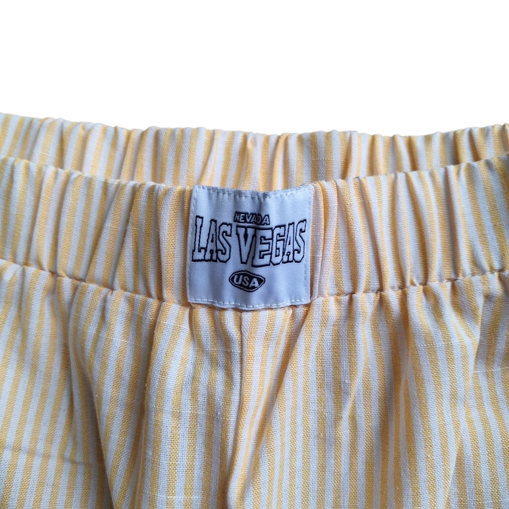 Shein Vegas Women's Size Large Striped Wide-Leg Pants - Picture 2 of 7